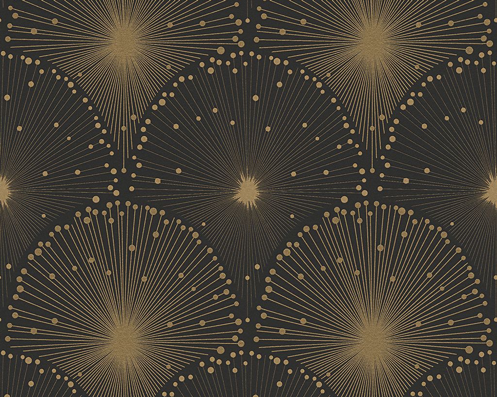 A.S. Création Vliestapete Spot 3 metallic schwarz 10,05 m x Produktbild 
