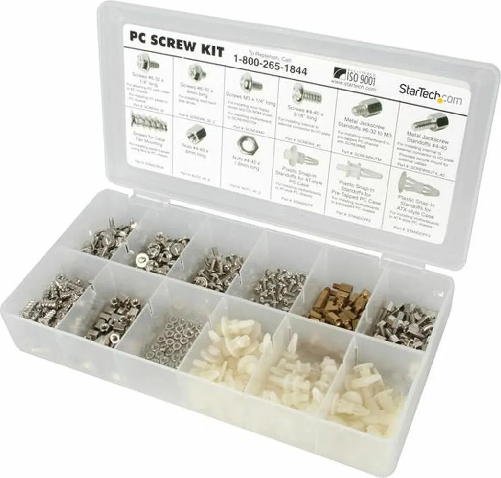 Ne perdez plus vos vis PC avec le kit Startech PCSCREWKIT complet