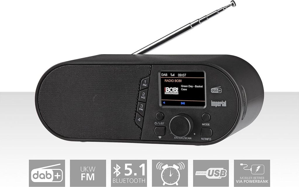 Imperial DABMAN d105 Internet Digital Schwarz (22-314-00) Image du produit 