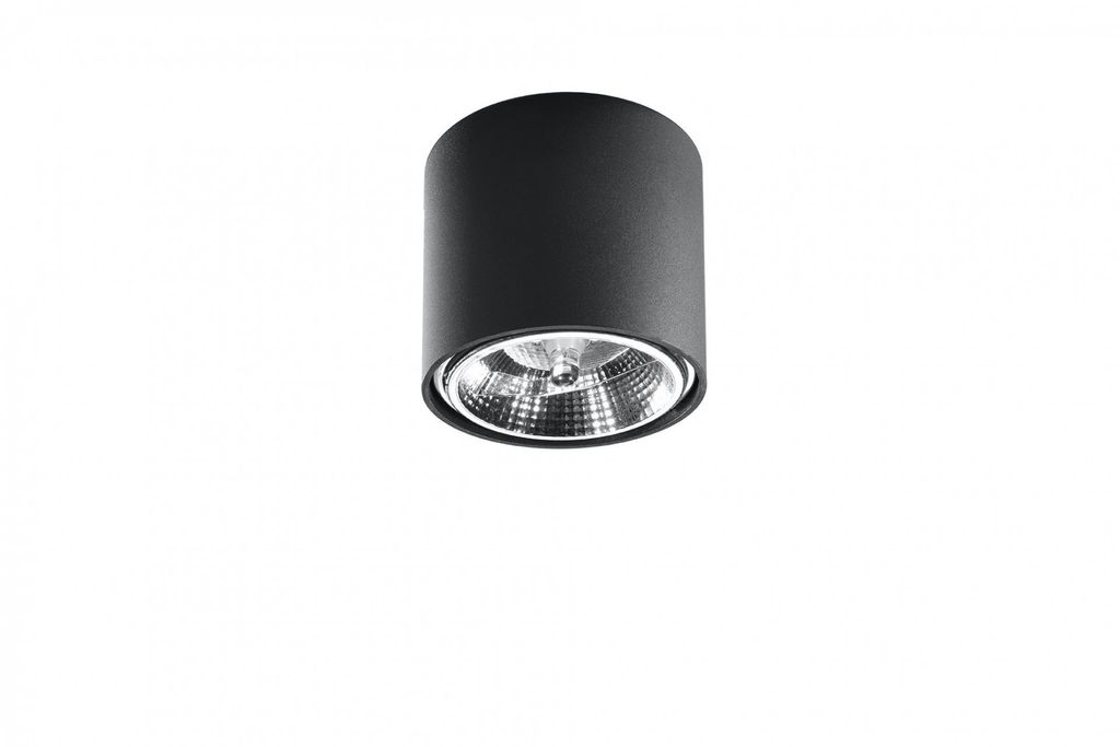 Deckenleuchte TIUBE schwarz 1xGU10/ES111 10W Aluminium Produktbild 