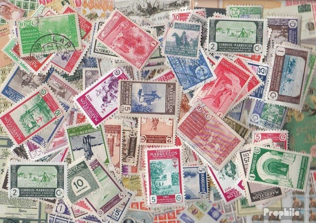 Briefmarken Spanisch Marokko 200 verschiedene Marken Produktbild 