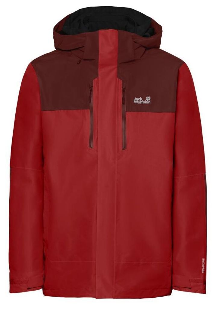 Giacca Jasper Pro 3in1 da uomo Jack Wolfskin, colore rosso Immagine del prodotto 