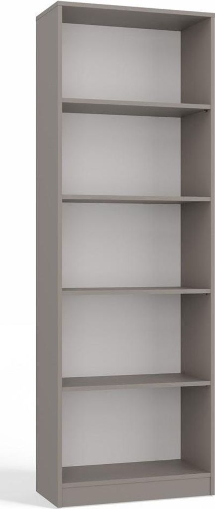 Klassisches R60-Regal mit 5 Böden – Robuste Aufbewahrung für Bücher & Ordner | Tonfarbe | 60x30x182