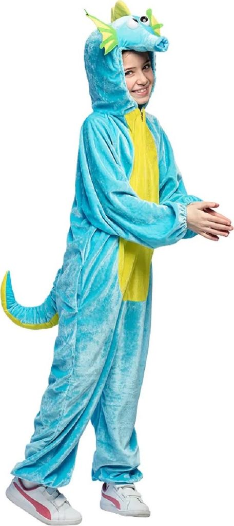 B88300-140 türkis Kinder Mädchen Junge Seepferd Kostüm-Overall bis max.140 cm Körpergröße