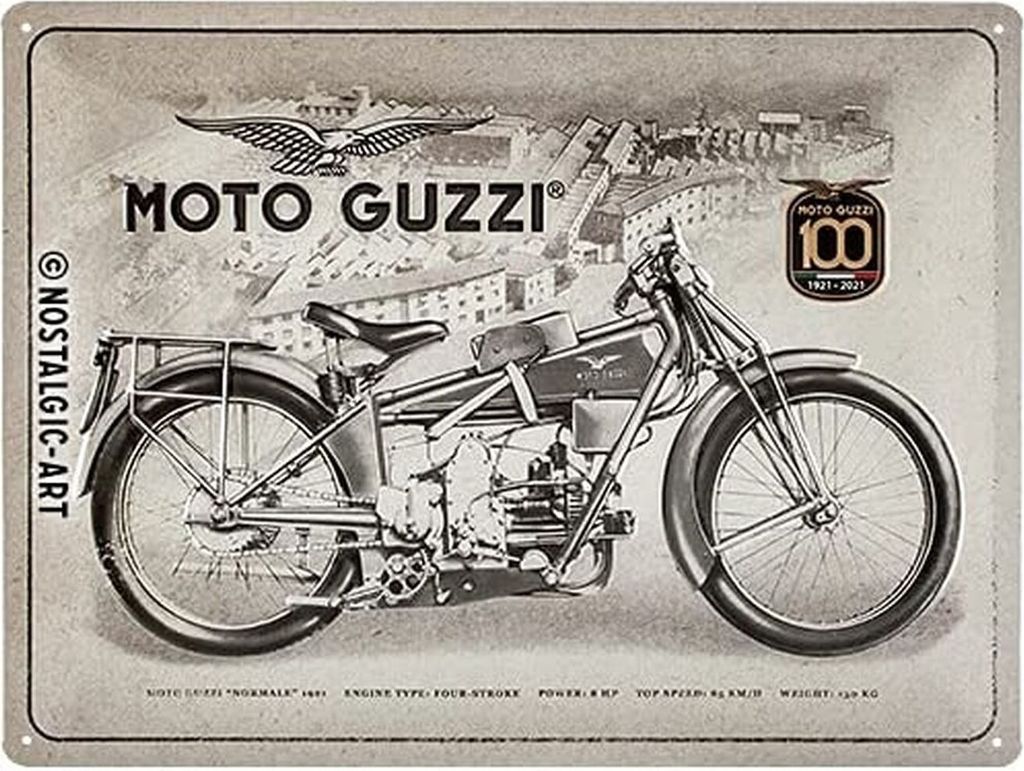 Nostalgic-Art - Blechschild 30 x 40 cm - Moto Guzzi - 100 Produktbild 