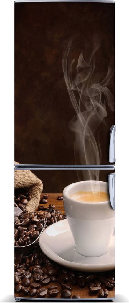 Tulup Kühlschrankdekoration - Magnetmatte - 70 cm x 190 cm - Magnet auf dem Kühlschrank - Tasse Kaffee