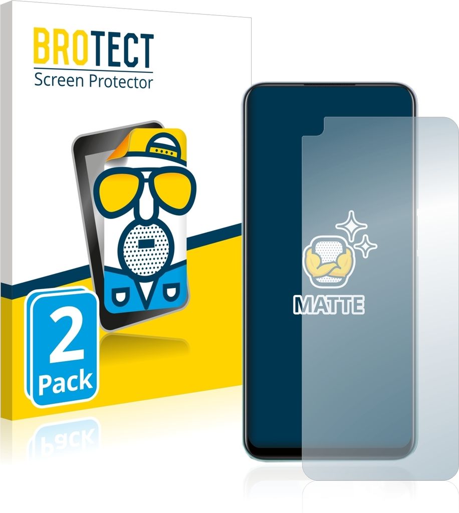 2x BROTECT Schutzfolie für Oppo A52 Displayschutz Displayschutzfolie Folie Matt Entspiegelungsfolie