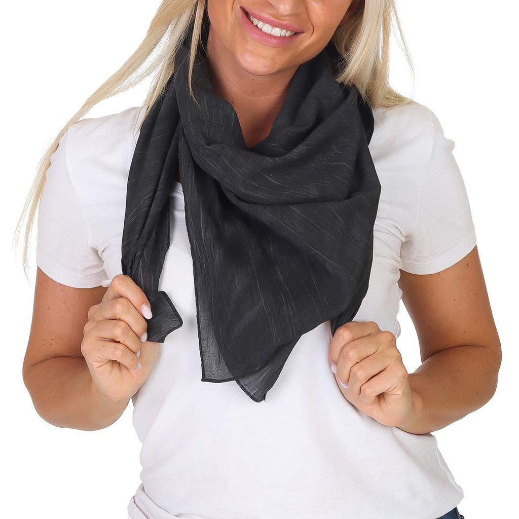 Harrys-Collection Uni Baumwolltuch 100% Baumwolle Kopftuch, Produktbild 