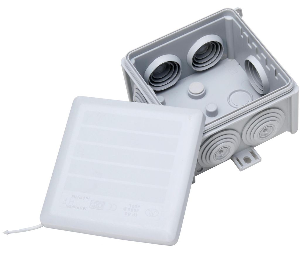 Kopp Aufputz Abzweigdose IP54 IP65 Feuchtraum Set winddicht Verteilerdose 83x83x50 IP65