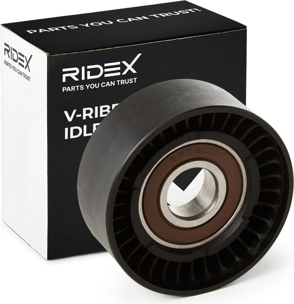 RIDEX 312D0015 Umlenkrolle Keilrippenriemen 65mm für VW Touareg (7LA, 7L6, 7L7) Touareg (7P5, 7P6) Phaeton (3D1, 3D2, 3D3, 3D4, 3D6, 3D7, 3D8, 3D9)