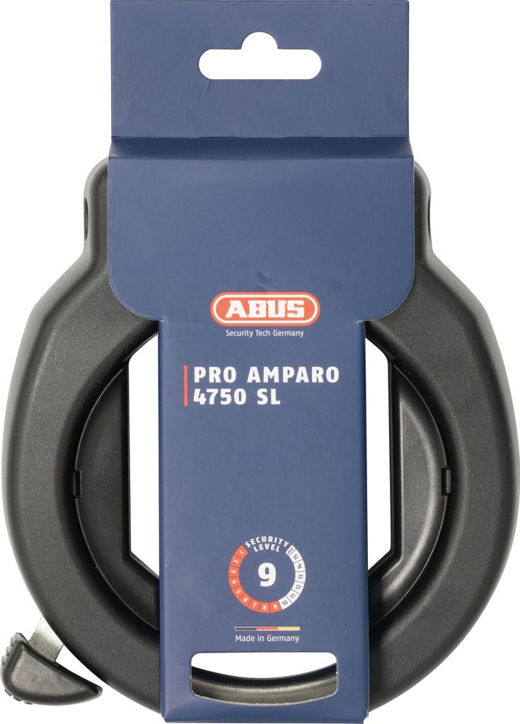 ABUS Rahmenschloss PRO AMPARO 4750SL R - Fahrradschloss zur Produktbild 