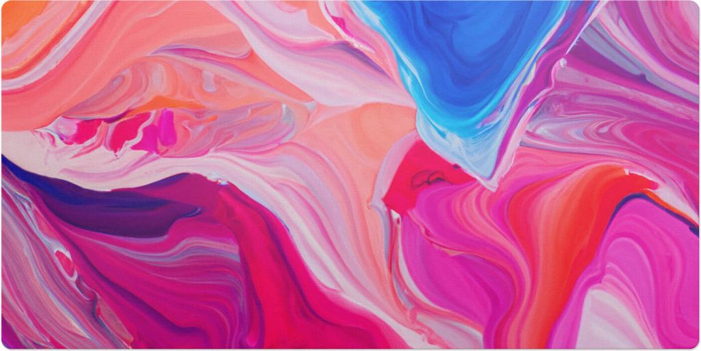Bunte Abstraktionen– Schreibtischunterlage – Schreibtisch Tischunterlage – 90x45 cm – Unterlage Groß Schreibtischmatte