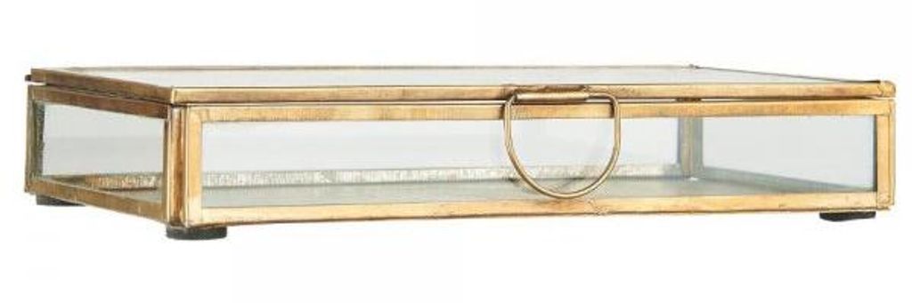 Ib Laursen Glasschachtel mit Deckel Solitaire länglich Gold Produktbild 