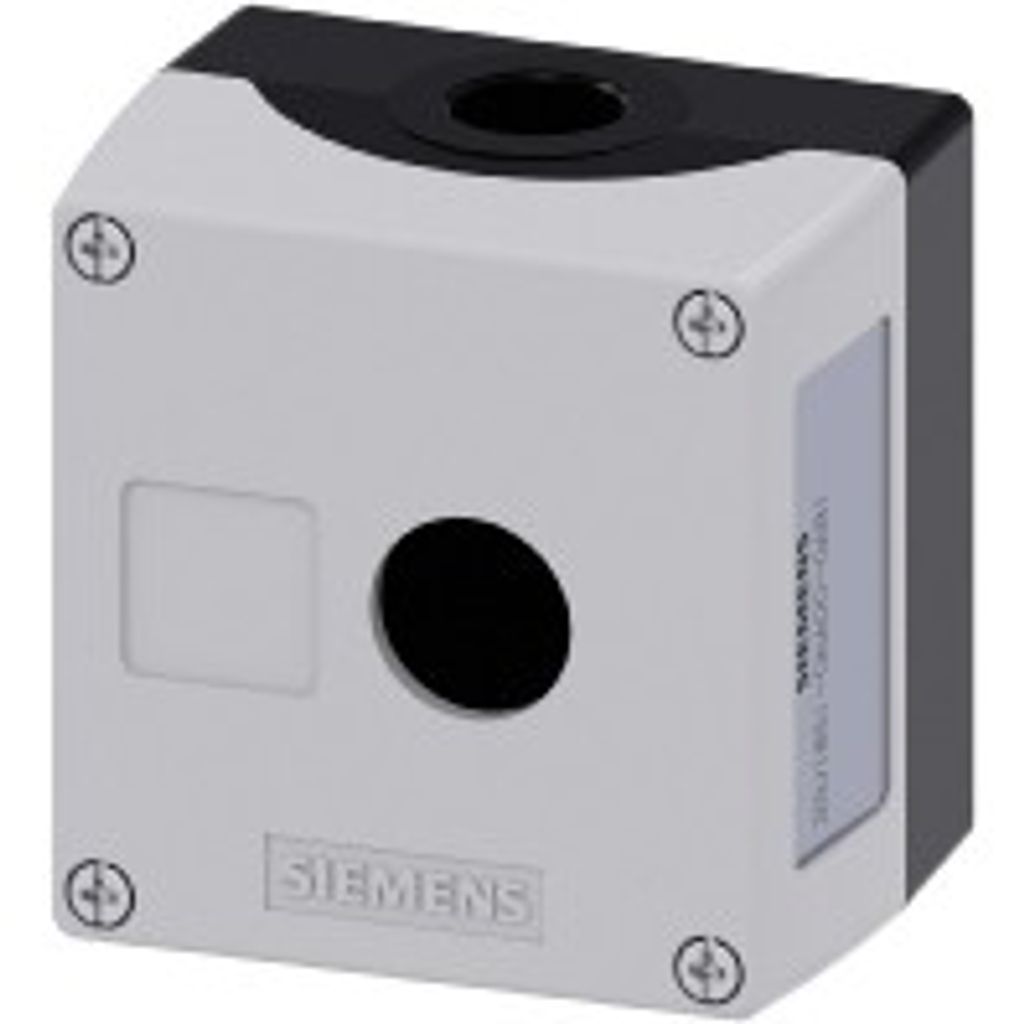 Siemens Leergehäuse 1 Einbaustelle, für Bodenbefestigung (L x B x H) 89.4 x 85 x 64 mm unbeschriftet Grau SIRIUS ACT 3SU (3SU1851-0AA00-0AB1)