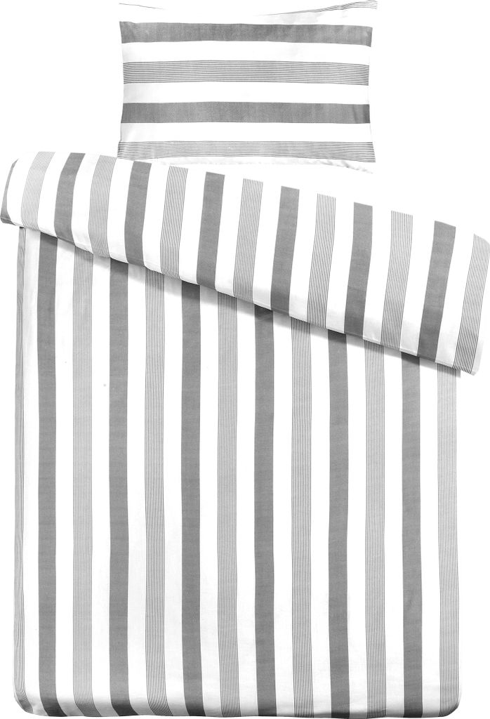 Bettwäsche Pina 100-AT Grau 140cm x 200cm / 70cm x 90cm