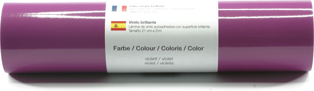 Kreativplotter Vinylfolie glänzend VIOLETT 21x300 cm