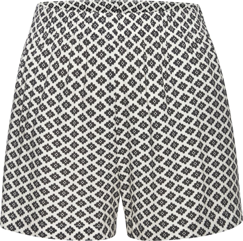 LASCANA Pyjamashorts schwarz-weiß-gemustert Größe 34