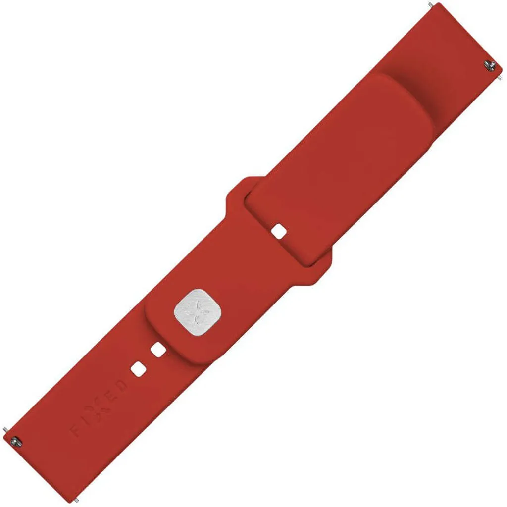 FIXED Sport Strap Set 22mm Red Silicone - Smartwatch Replacement - 1