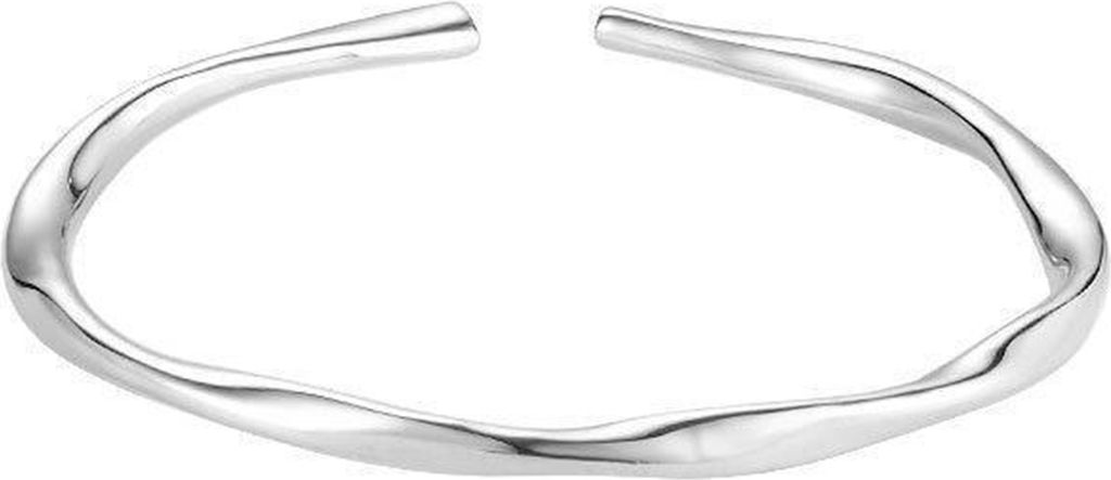 Armband zum Öffnen für Damen, einfacher Stil, verstellbar, glatt poliertes Kupfer, unregelmäßiger Handgelenkschmuck für Urlaub, Arbeit, Alltag