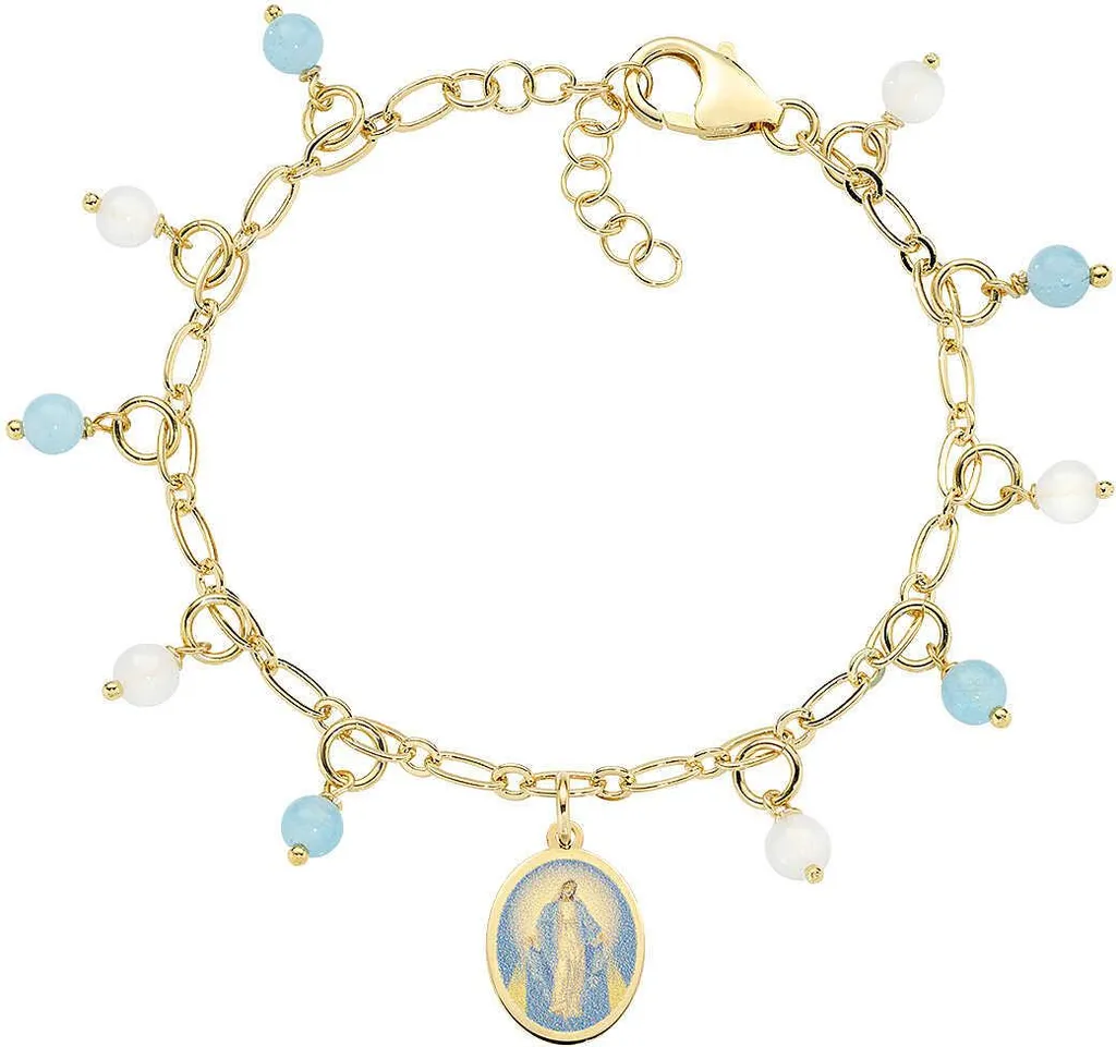 Bracciale Amen Charms Oro 9kt Donna - Collezione Devozione Trendy