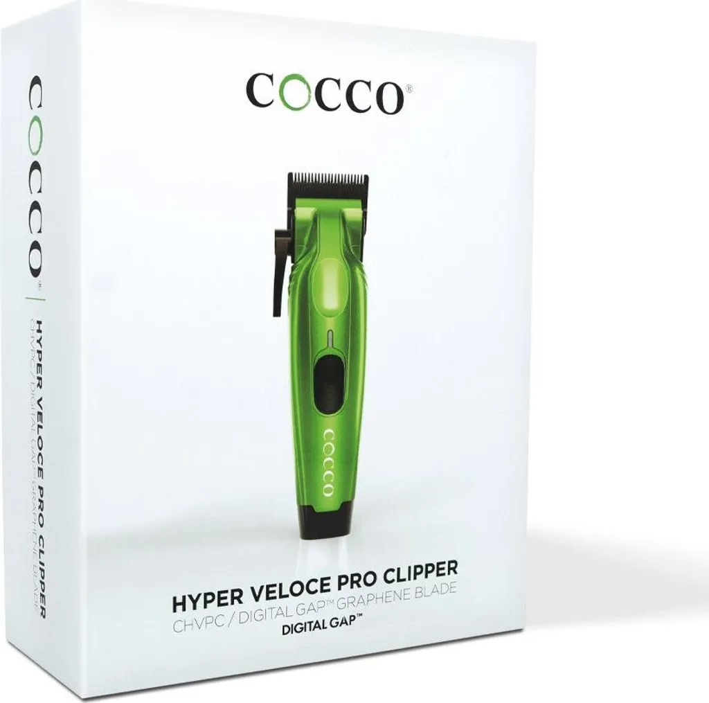 Tondeuse à cheveux professionnelle Cocco Hyperveloce Pro Clipper verte