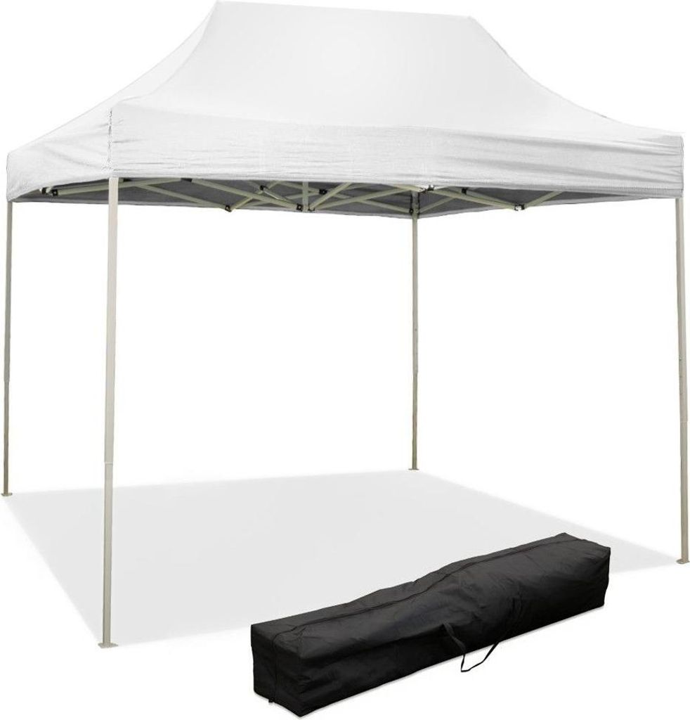3 x 2 m weißer Faltpavillon mit wasserdichter Produktbild 