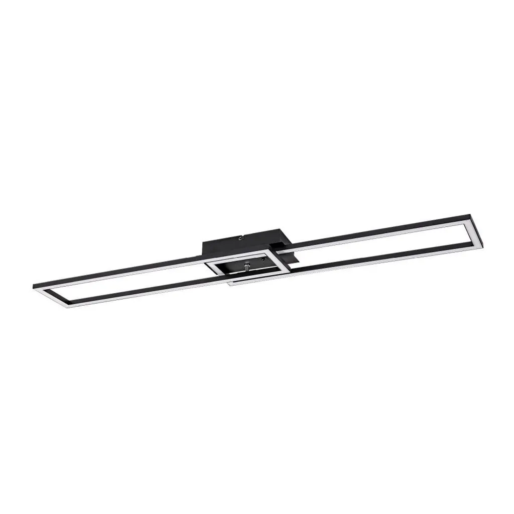 Luminaire de Plafond LED Moderne Dimmable 102cm Noir et Blanc Rabalux