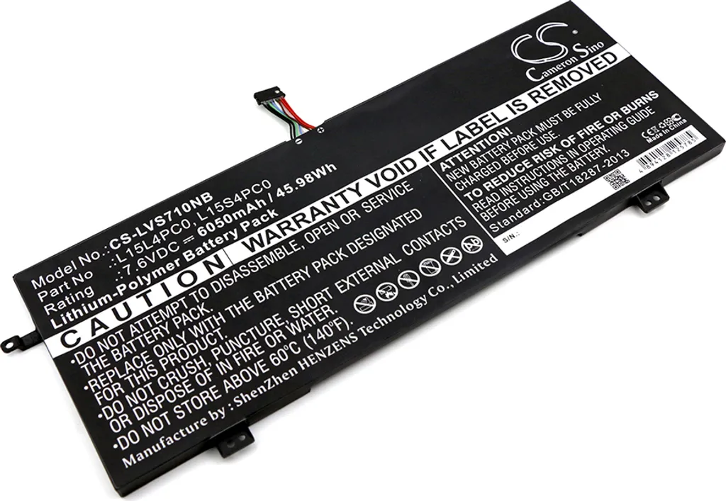 Batterie Lenovo 710S-13 pour Retrouver une Autonomie de Travail Réelle