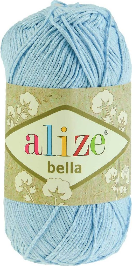 100g ALIZE BELLA uni, Baumwoll-Strickgarn / Häkelgarn, Farbwahl