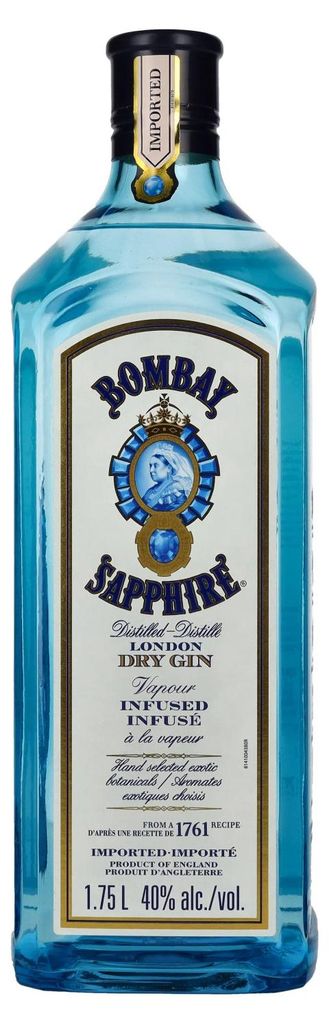 Bombay SAPPHIRE London Dry Gin 40% Vol. 1,75l Image du produit 