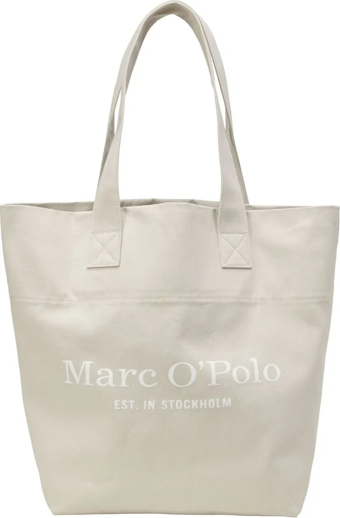 Grand sac shopper beige Dania Marc O'Polo - Cabas femme en cuir souple