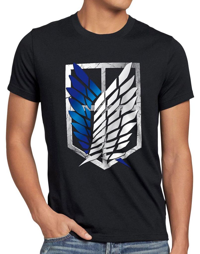 A.N.T. Titan Aufklärungstruppe Wappen AoT Herren T-Shirt on Produktbild 