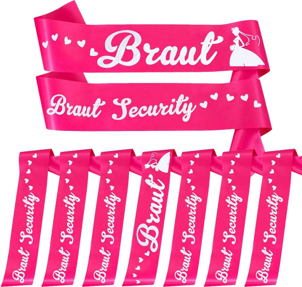 Oblique Unique Schärpe Braut + Braut Security Schärpen Set Produktbild 