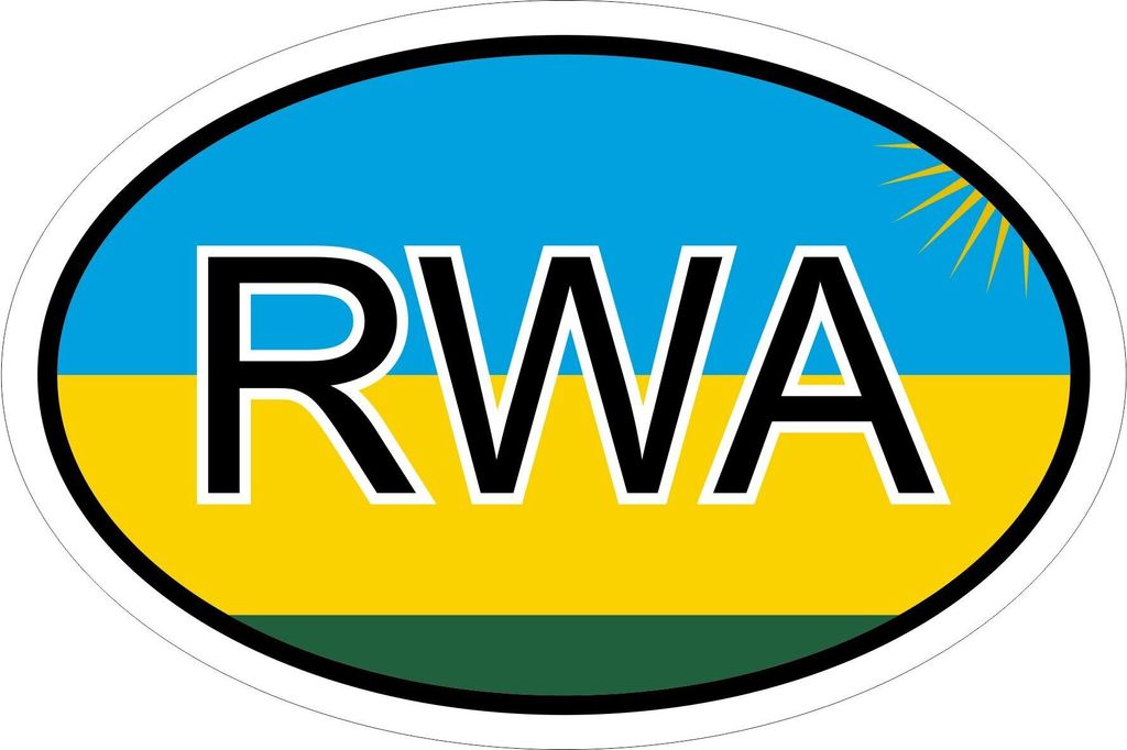 Kiwistar - Autoaufkleber - 15x10 cm - außen klebendKiwistar Autoaufkleber - Ruanda RWA Auto, Laptop, Fahrrad, LKW, Motorrad Mehrfarbig Autoaufkleb...