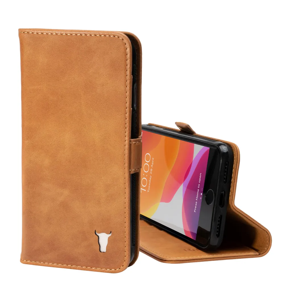 Custodia iPhone 8/7/SE Pelle TORRO con Porta Carte e Supporto Video