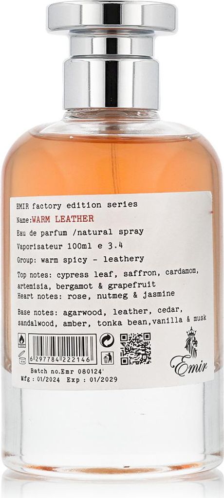 Emir Warm Leather Factory Edition parfémovaná voda unisex Obrázok produktu 
