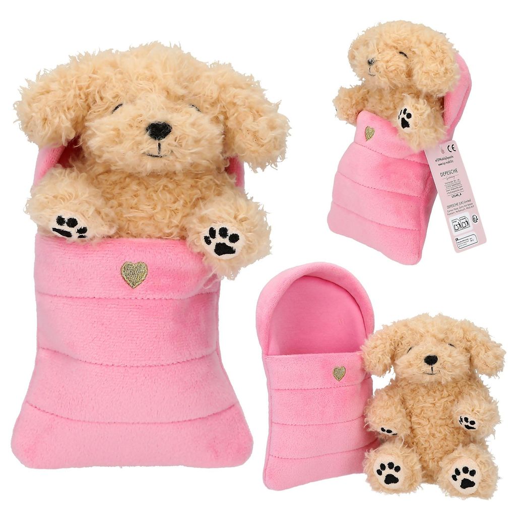 TOPModel Plüsch Hunde und Katzen im Schlafsack Produktbild 