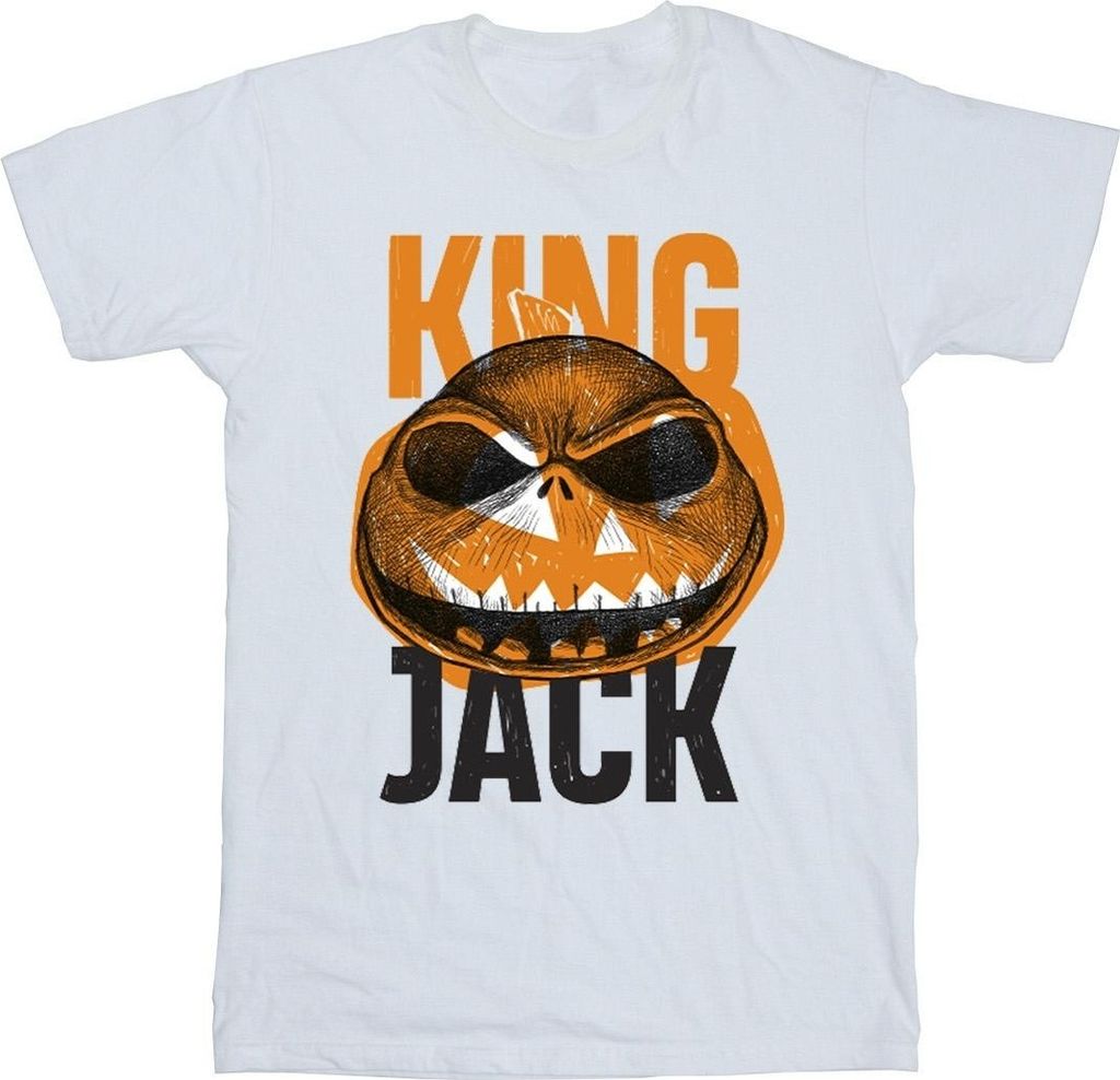 Disney - "The Nightmare Before Christmas King Jack" T-Shirt für Herren BI43856 (3XL) (Weiß)