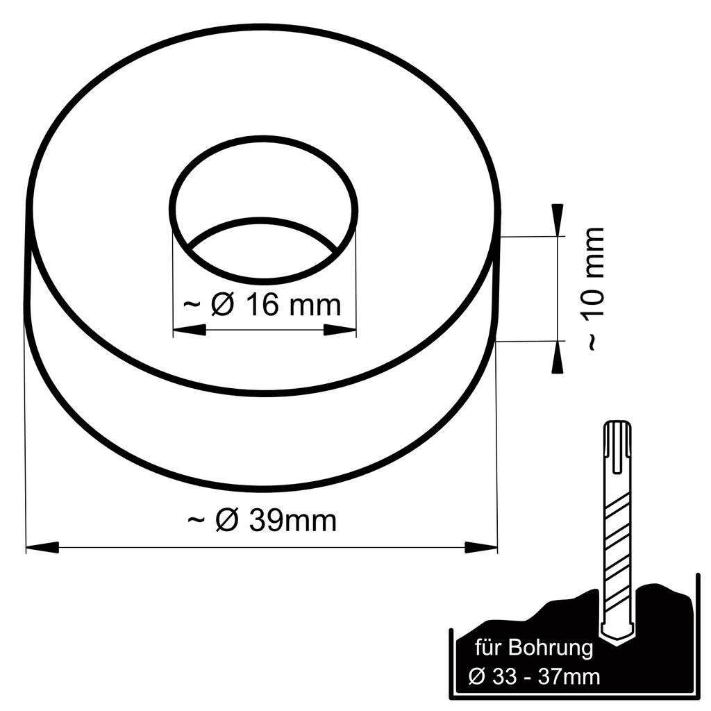 Dichtung für IBC-Kappen-Deckel, S60 x 6, PE-Schaumdichtung, Ersatzdichtung, weiße Isolier-Kits, aus hochwertigen Materialien, langlebig und praktisch, 10 Stück Dichtung für IBC-Kappen-Deckel, S60 x 6, PE-Schaumdichtung, Ersatzdichtung, weiße Isolier-Kits, aus hochwertigen Materialien, langlebig und praktisch, 10 Stück