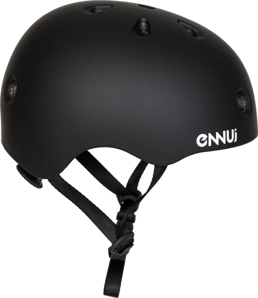 Casque de protection urbain noir taille 54-58 cm pour roller et vélo
