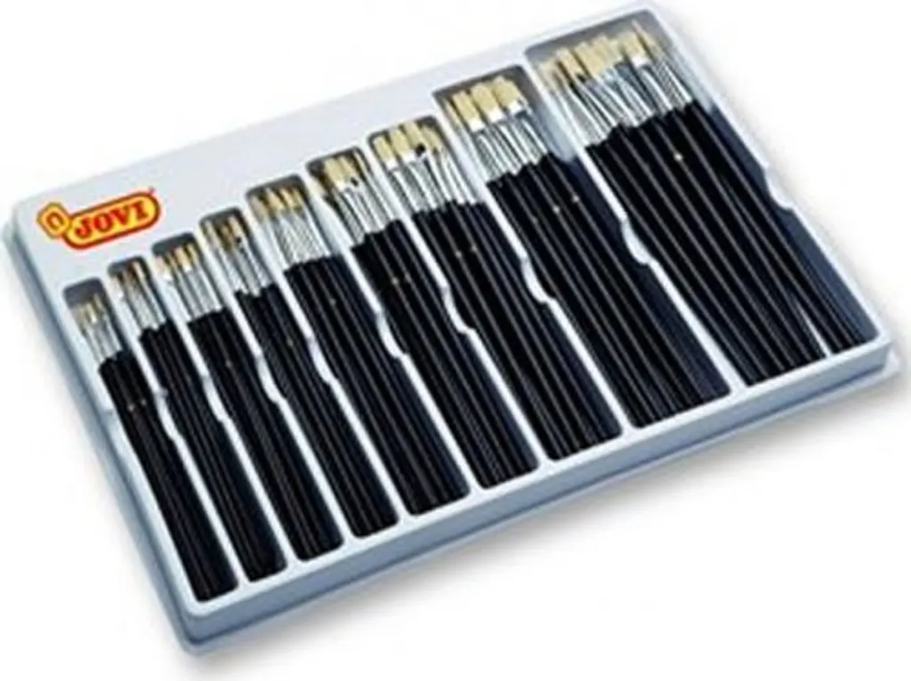 Pinceaux JOVI lot de 108 pièces pour ne jamais manquer de matériel d'art