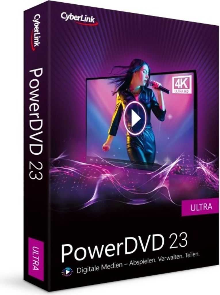 Cyberlink PowerDVD 23 Ultra / 1 Gerät / Dauerlizenz / BOX