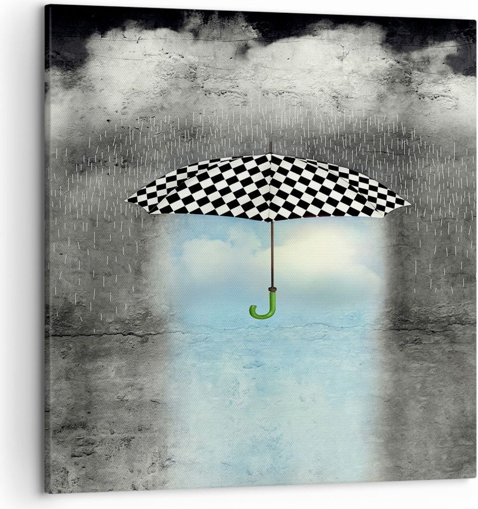 Bild auf Leinwand - Leinwandbild - Regenschirm Regen Produktbild 