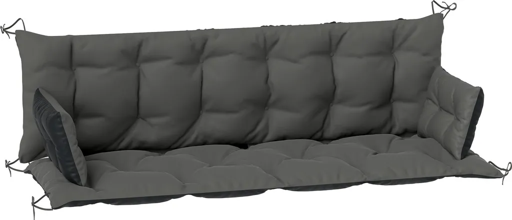 Imbottitura Panca Fortuna Lai 180x110x8 cm | Grigio/Nero Alta Densità