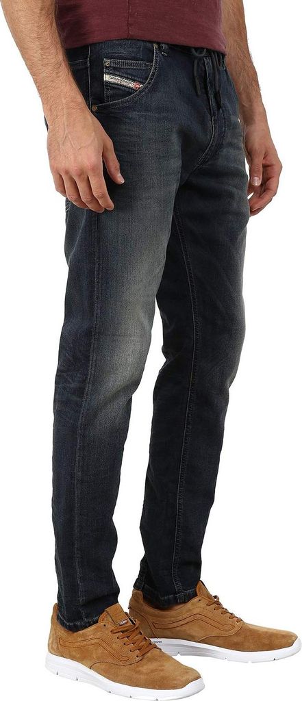 Diesel Krooley-NE 0666V Herren Jeans Hose Joggjeans Stretch