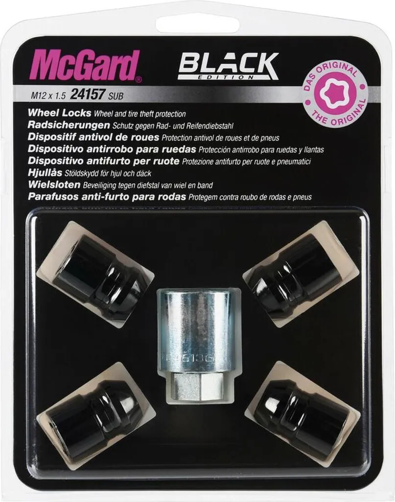 Écrous de Sécurité PVD Noir McGard : Finition Premium Black Edition