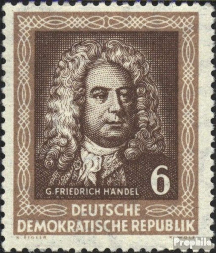 Briefmarken DDR 1952 Mi 308 postfrisch Händelfest in Halle