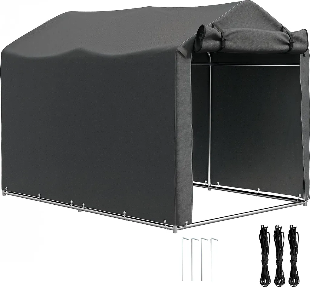 Abri Vélo Extérieur Imperméable et Anti-UV en Acier Galvanisé 2 x 1,6 m