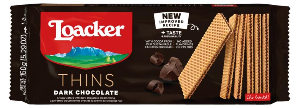 Loacker Thins Fondente Dark Noir Waffeln Produktbild 