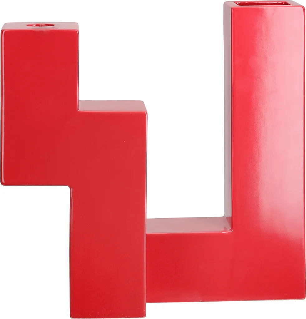 Vase de Table pour Centre de Table Rouge Patras Gilde en Céramique